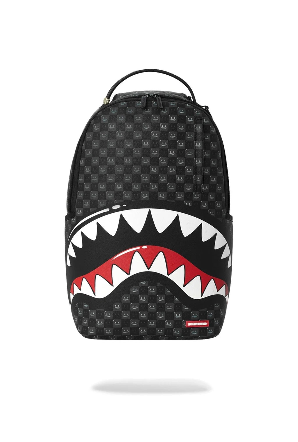 SPRAYGROUND SHARKS IN PARIS WTF BUBBLY BLACK CHECK BACKPACK
