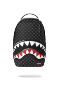 SPRAYGROUND SHARKS IN PARIS WTF BUBBLY BLACK CHECK BACKPACK