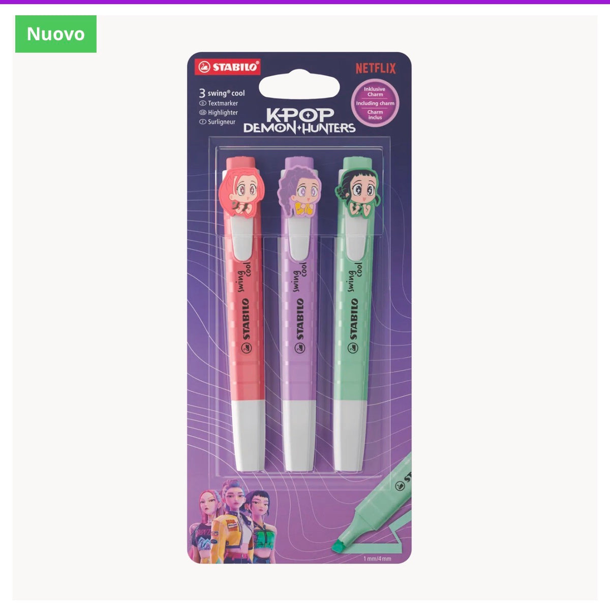 STABILO swing cool KPop Demon Hunters
Blister da 3 colorazioni