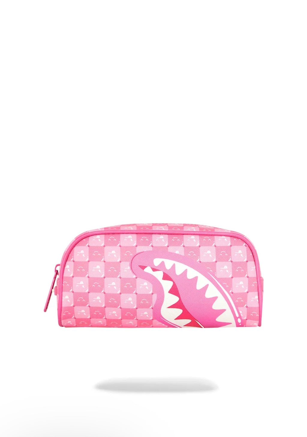 SPRAYGROUND PINK NEW CHECK FACES POUCH
