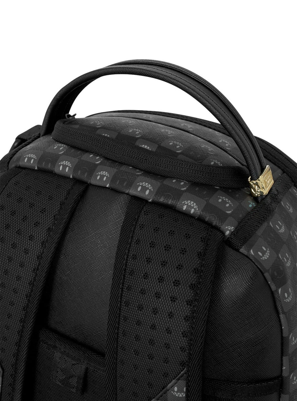 SPRAYGROUND SHARKS IN PARIS WTF BUBBLY BLACK CHECK BACKPACK