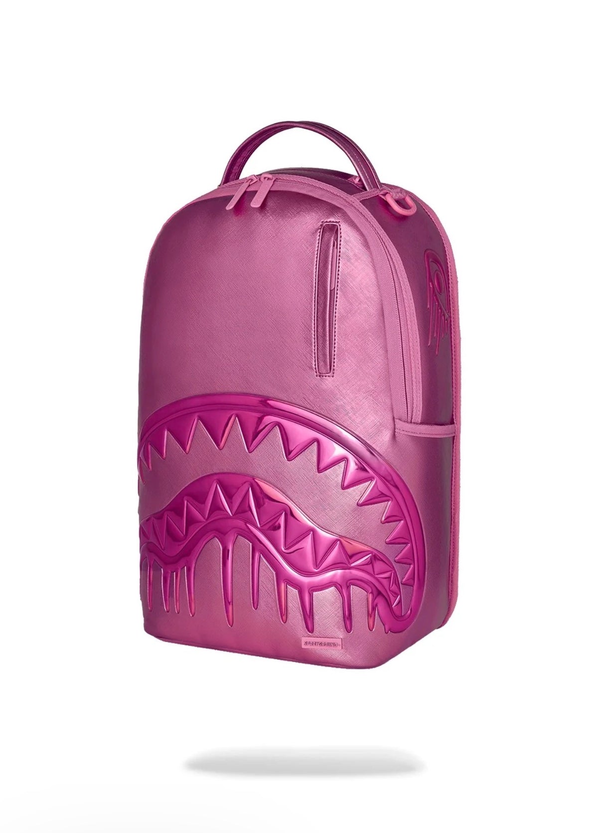 SPRAYGROUND METALLIC PINK METALLIC DRIP BACKPACK