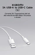 Xiaomi 3A USB-A To USB-C Cable 1m