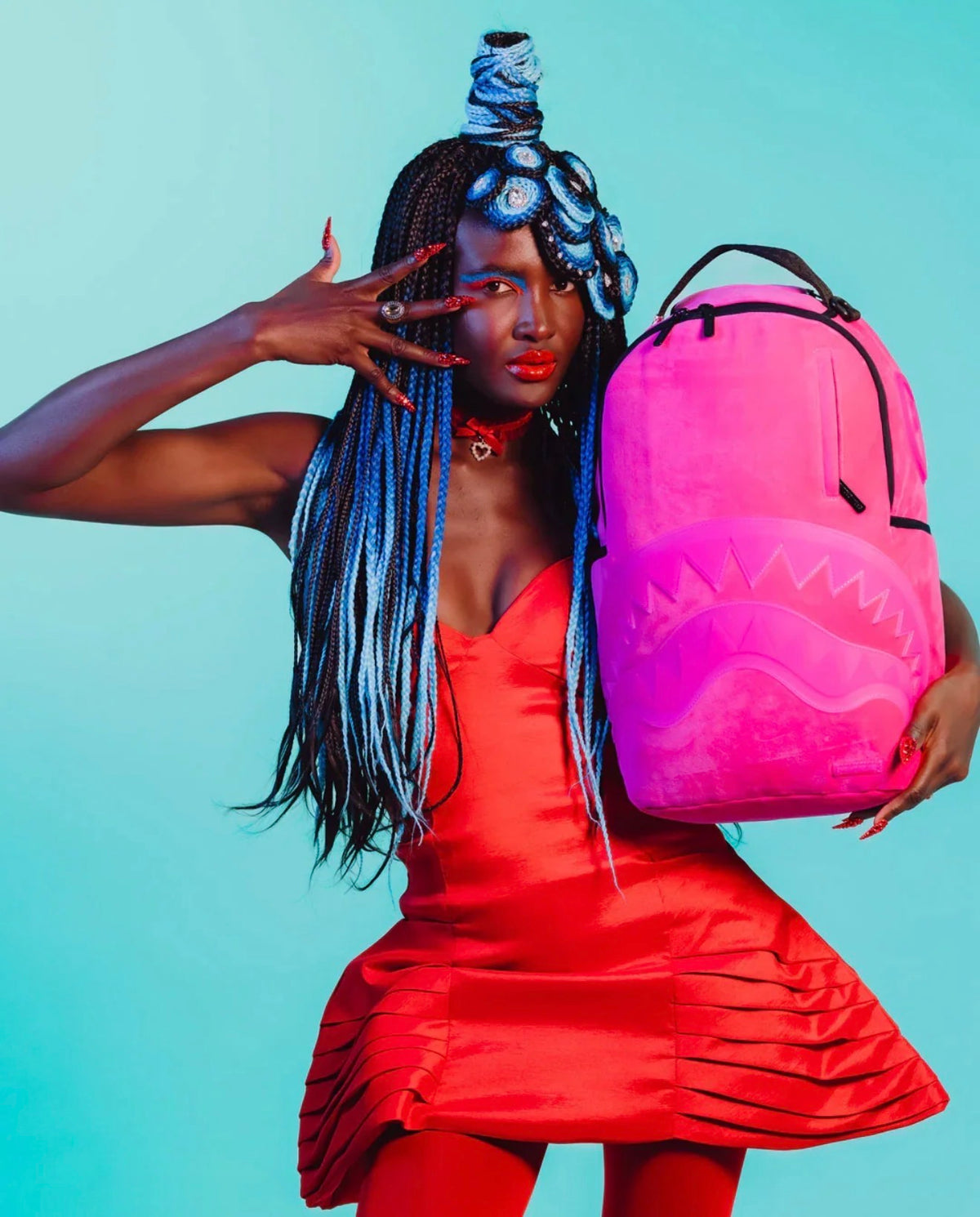 SPRAYGROUND CANDY-RAVER SHARK BACKPACK