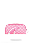 SPRAYGROUND PINK NEW CHECK FACES POUCH