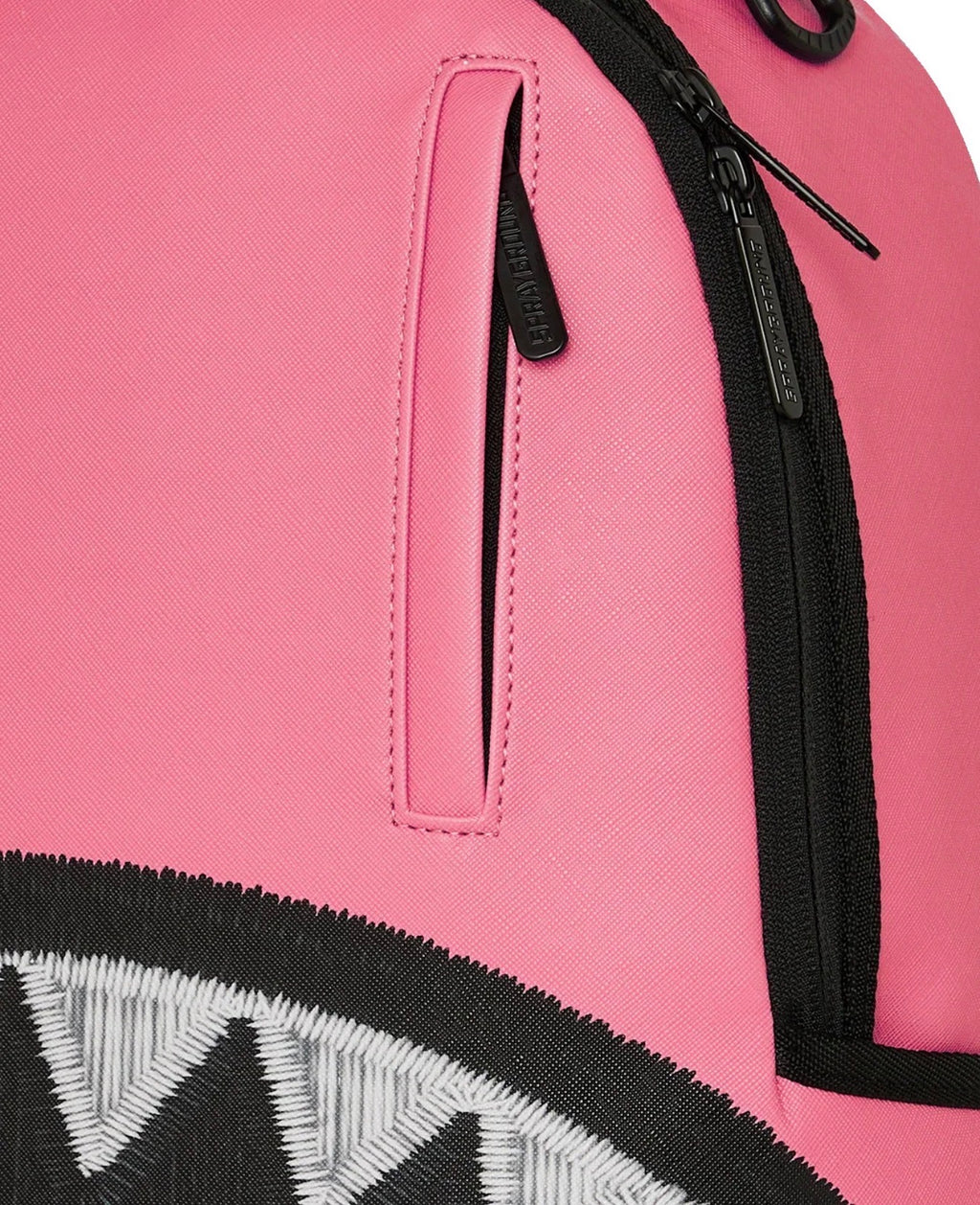 SPRAYGROUND SHARK CENTRAL PINK EMBROIDERED SHARK BACKPACK