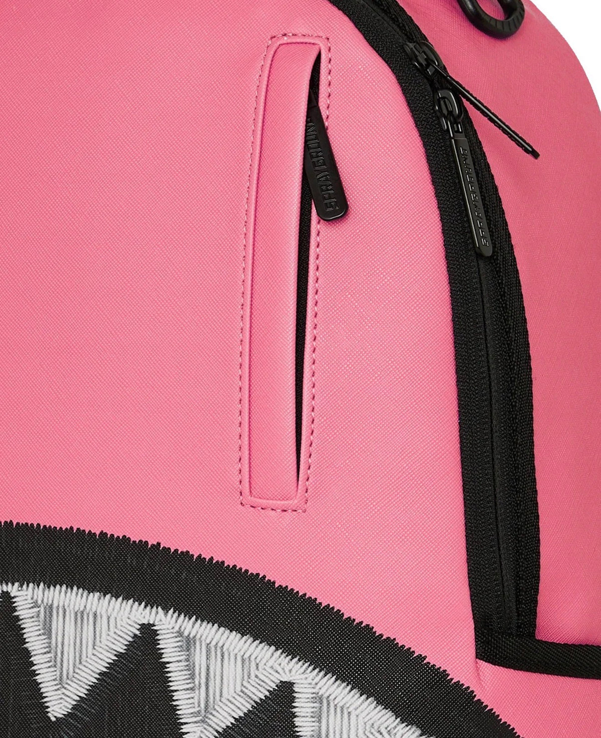SPRAYGROUND SHARK CENTRAL PINK EMBROIDERED SHARK BACKPACK