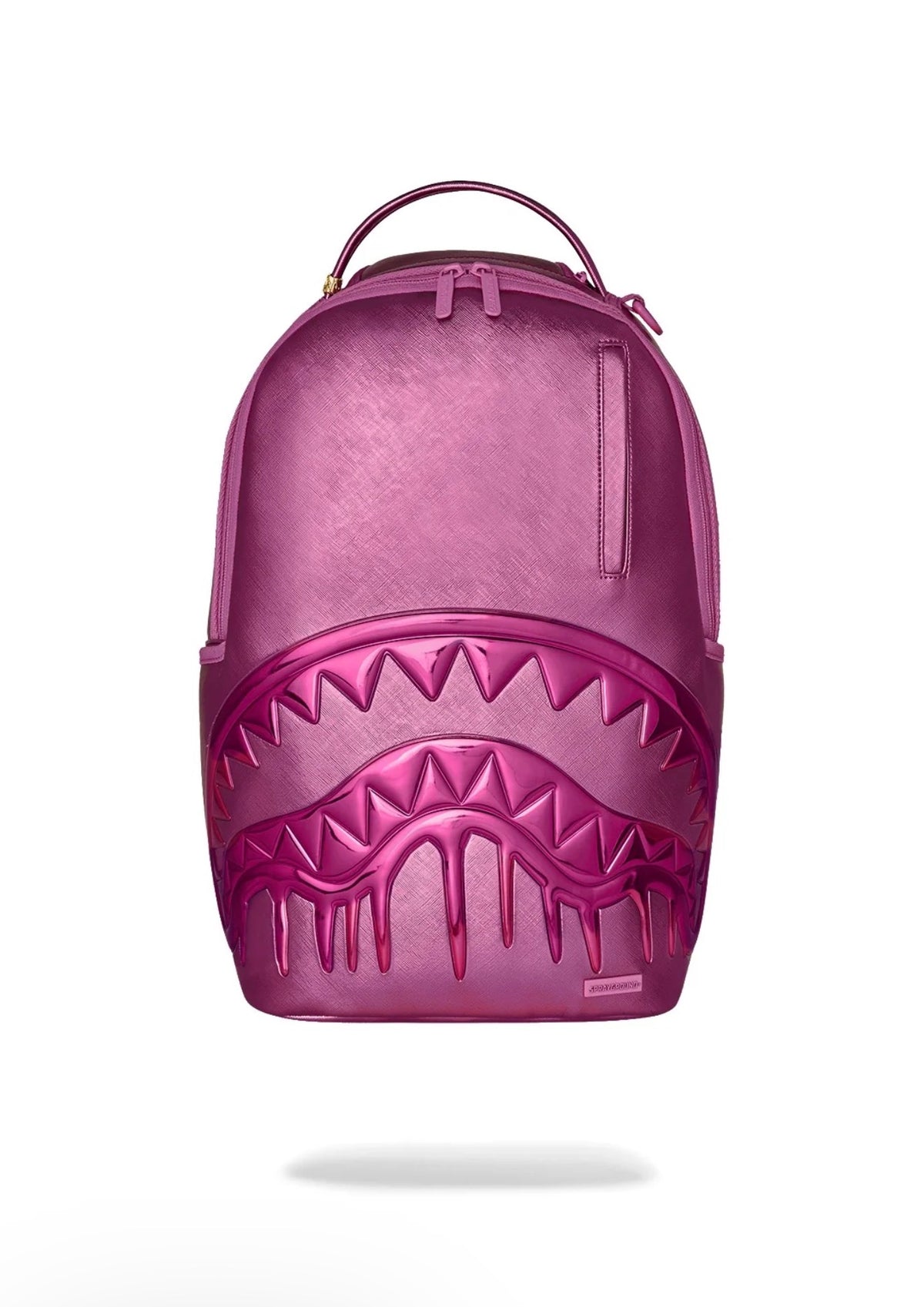 SPRAYGROUND METALLIC PINK METALLIC DRIP BACKPACK