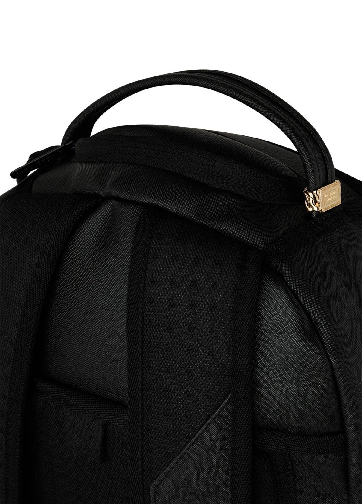 SPRAYGROUND SHARK CENTRAL BLACK EMBROIDERED SHARK BACKPACK