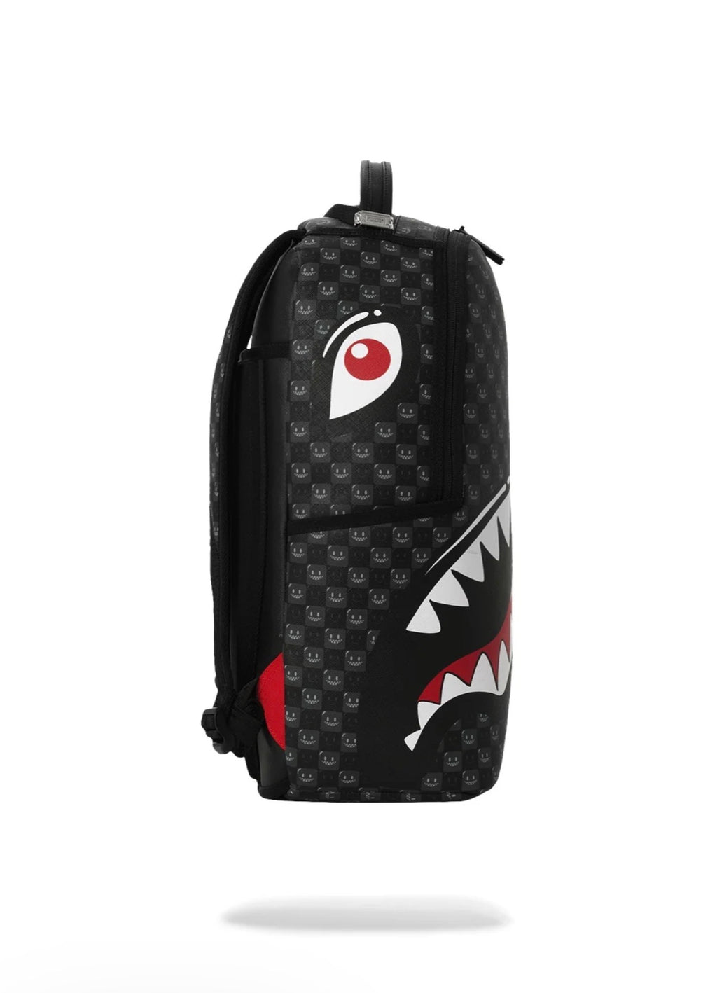 SPRAYGROUND SHARKS IN PARIS WTF BUBBLY BLACK CHECK BACKPACK