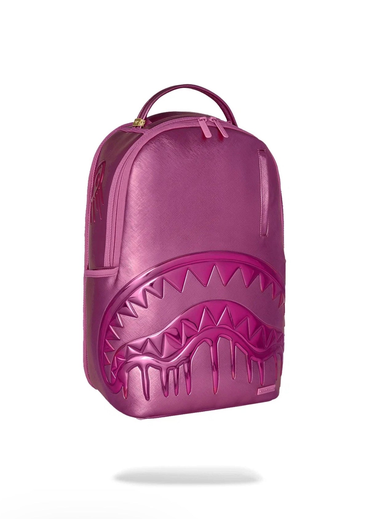 SPRAYGROUND METALLIC PINK METALLIC DRIP BACKPACK
