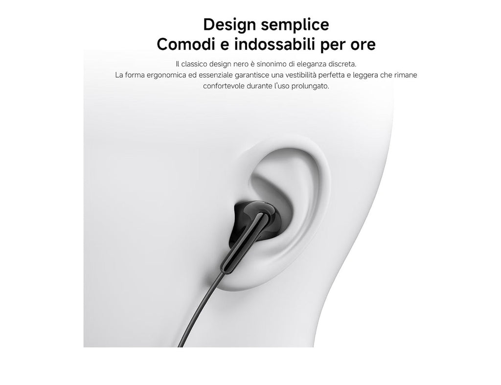 XIAOMI Auricolari Type-C, Cuffie, suono di alta qualità con driver da 12.4mm, microfono HD, sensazione comoda con design ergonomico, controllo a tre bottoni sul cavo, IP54, Blanco
