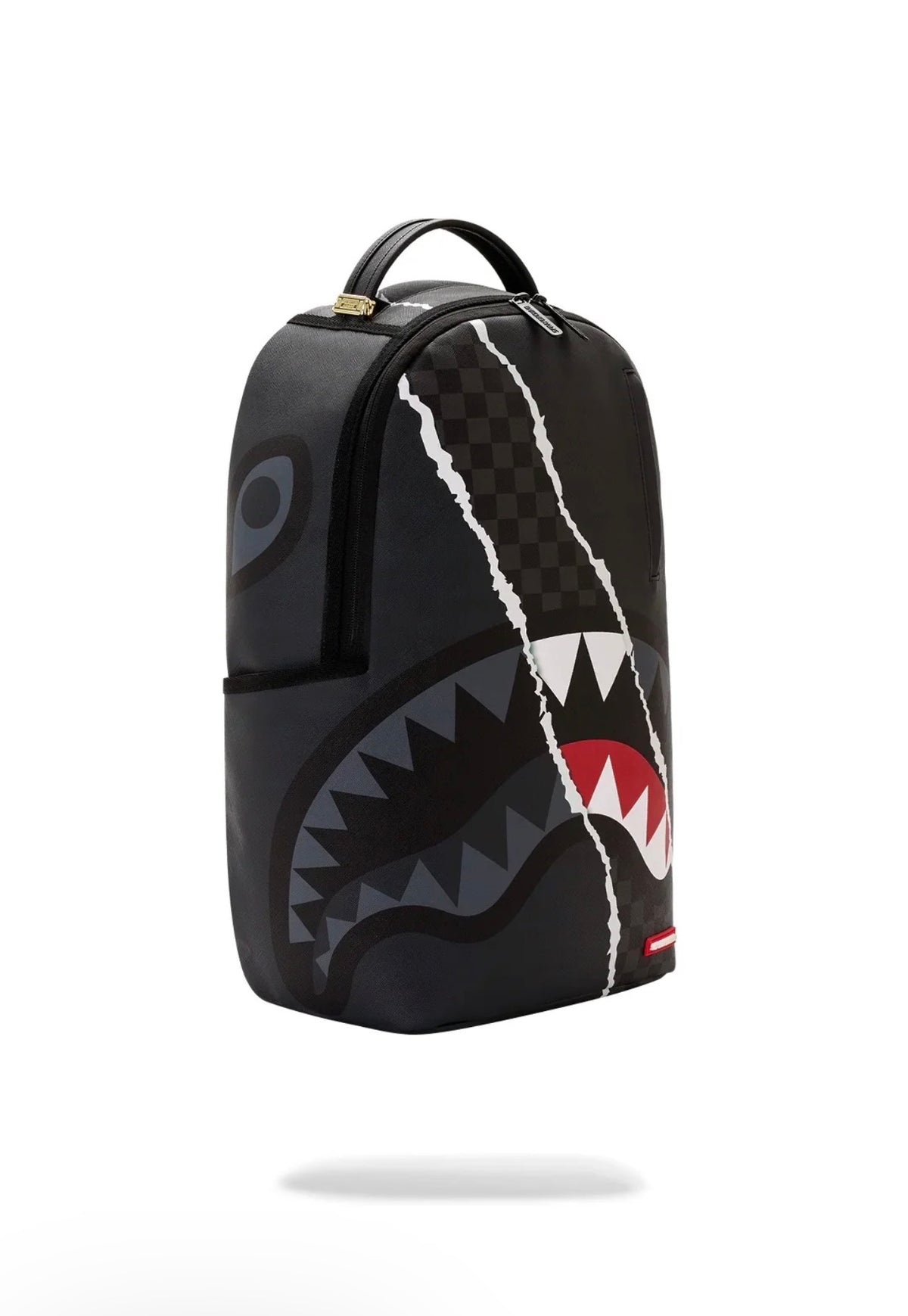 SPRAYGROUND CENTER RIP REVEALING GRAY CHECK BACKPACK