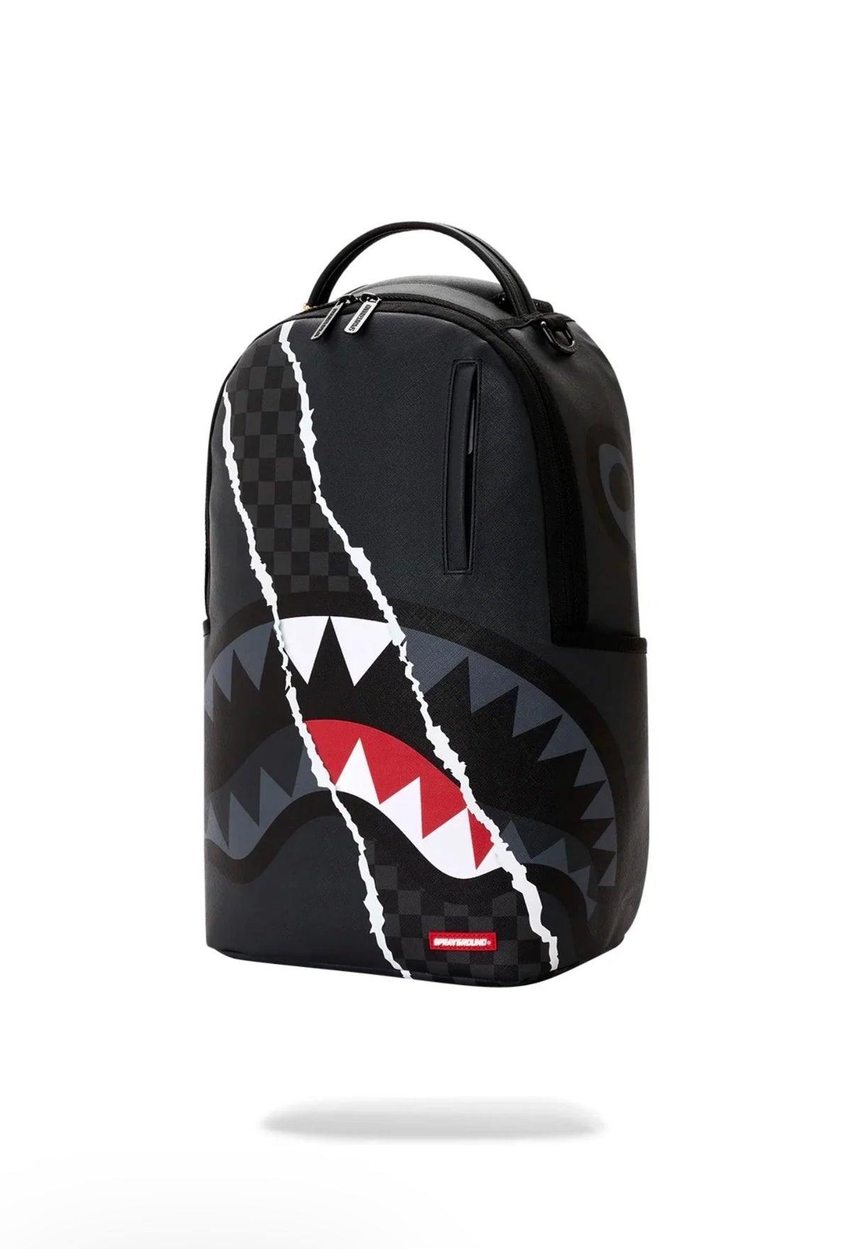 SPRAYGROUND CENTER RIP REVEALING GRAY CHECK BACKPACK