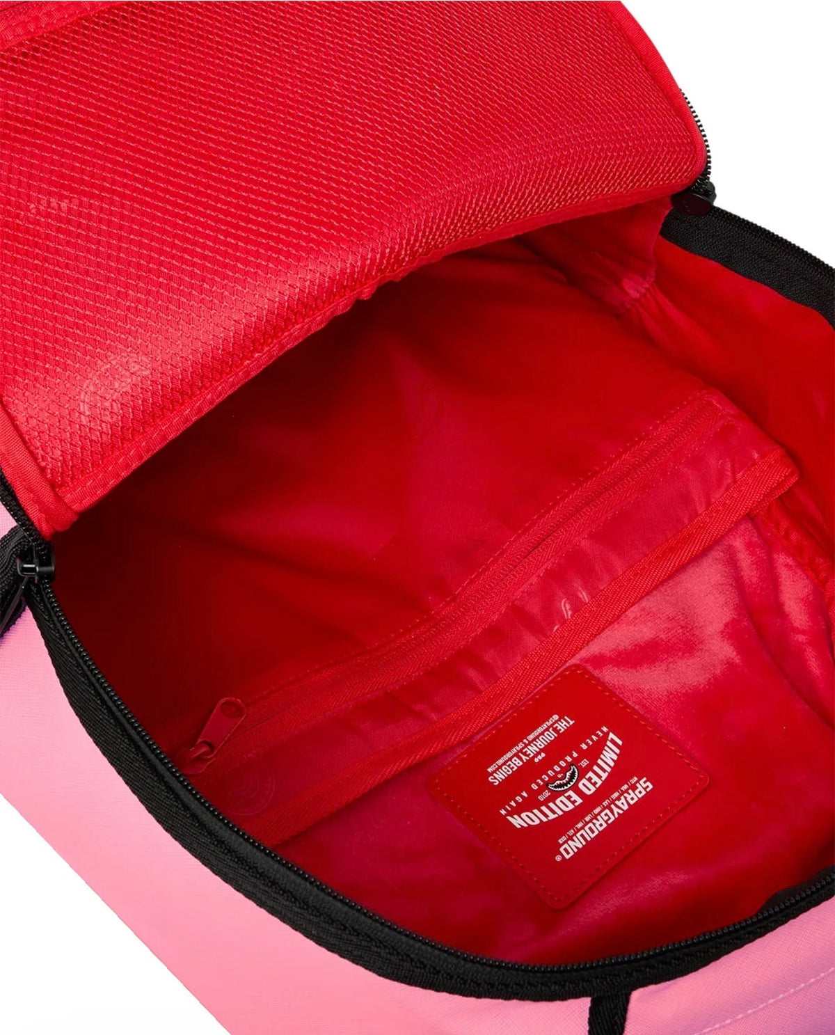 SPRAYGROUND SHARK CENTRAL PINK EMBROIDERED SHARK BACKPACK