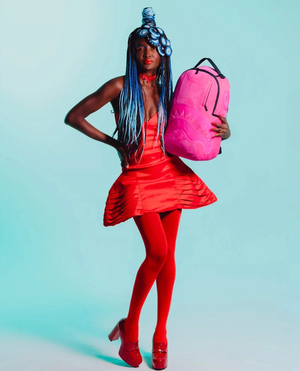 SPRAYGROUND CANDY-RAVER SHARK BACKPACK