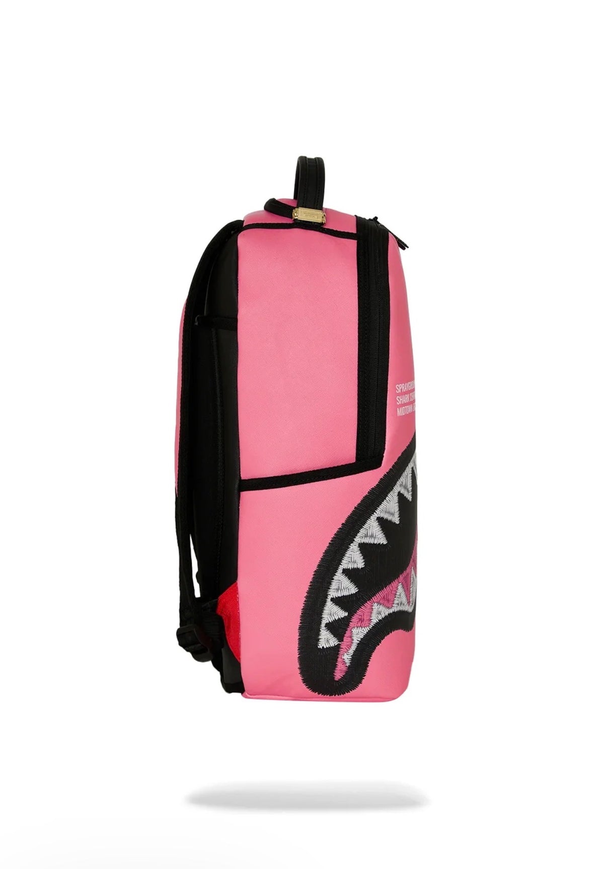 SPRAYGROUND SHARK CENTRAL PINK EMBROIDERED SHARK BACKPACK