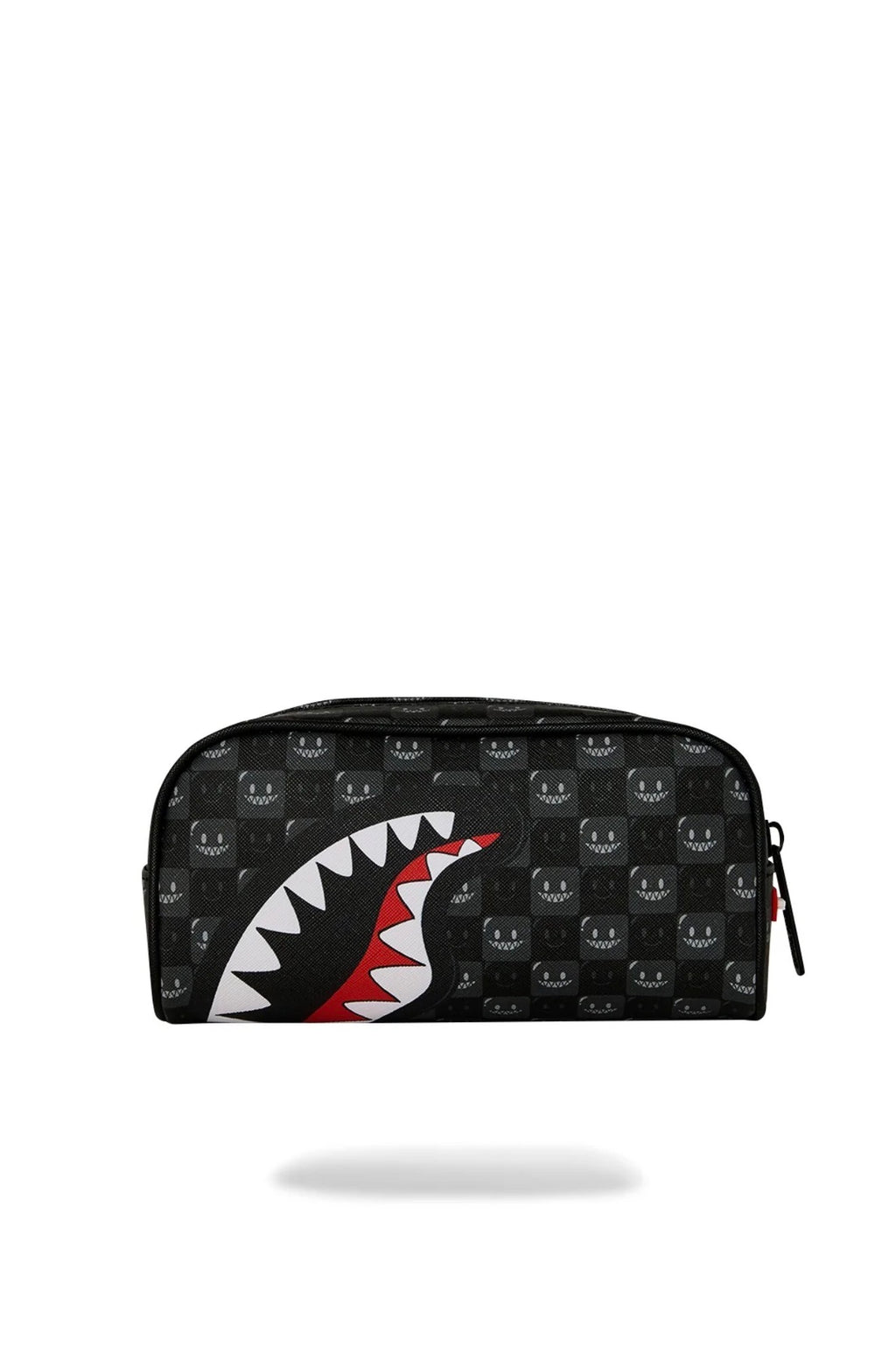 SPRAYGROUND SHARKS IN PARIS WTF BUBBLY BLACK CHECK POUCH