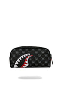 SPRAYGROUND SHARKS IN PARIS WTF BUBBLY BLACK CHECK POUCH
