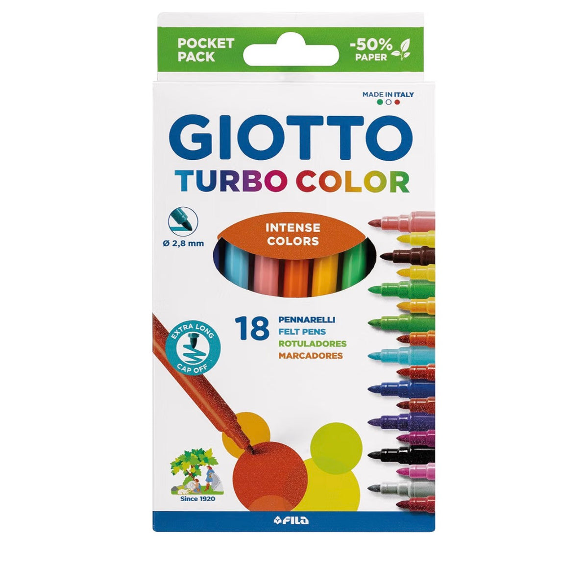 Giotto Turbocolor 18 Pennarelli