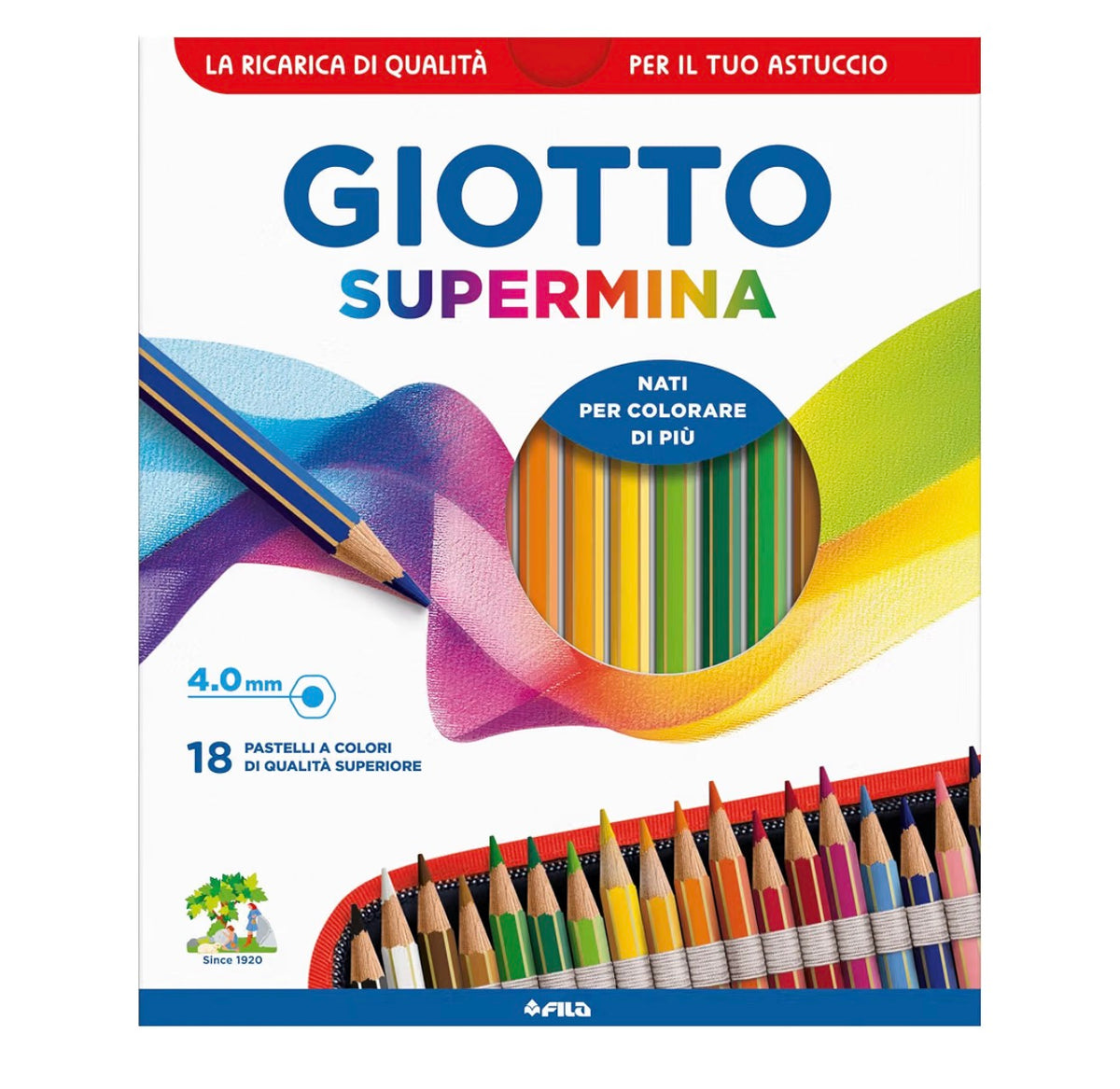 Giotto Supermina 4.0mm 18 Pastelli